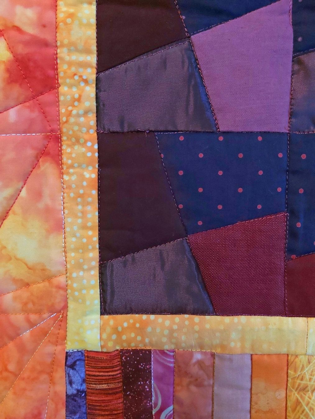 Foto & Immagini: Patchwork Quilt "Sonnenglut" Unikat 141 x 106 cm – Nuovo (secondo la descrizione) da Wetzikon ZH venduto da Meltingpot29 1