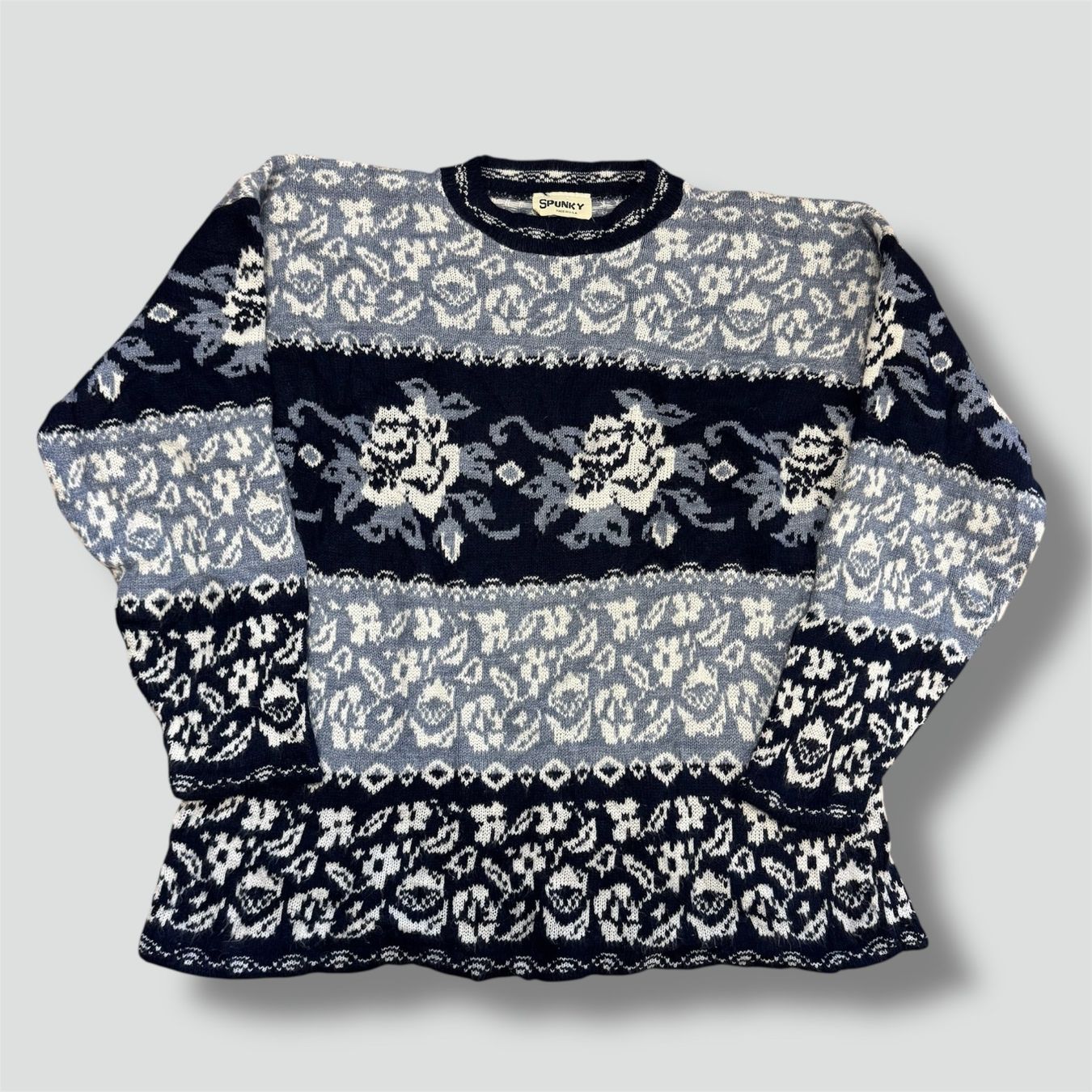 Maglioni & Felpe: Vintage Spunky knit sweatshirt strickpullver 90s retro – Usato da St. Gallen venduto da sourced_limited