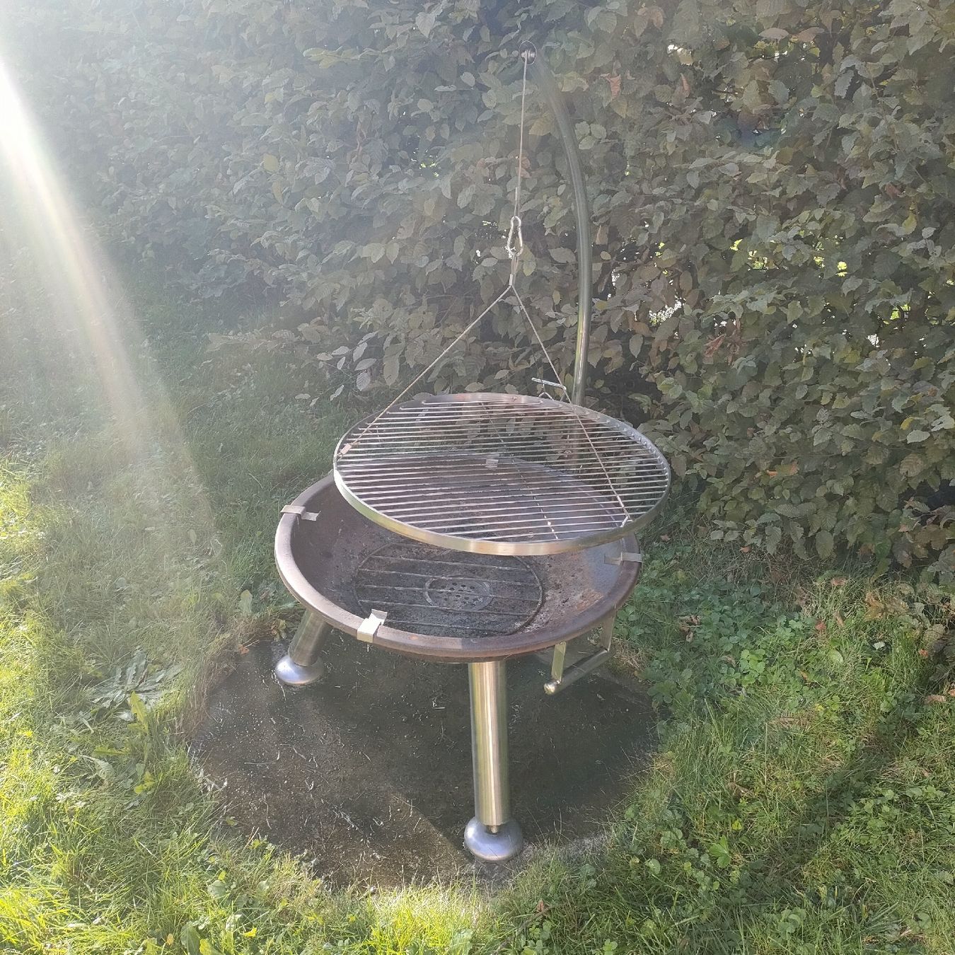Feuerschale: Schwenkgrill mit Feuerschale  – Gebraucht aus Speicher von Indigoblau_3 5