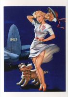 Postkarte "Pin-up".