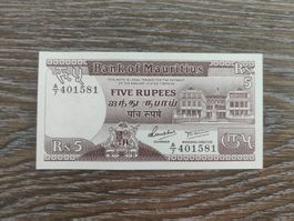Mauritius 5 Rupees 1985 unc. !!!!!!