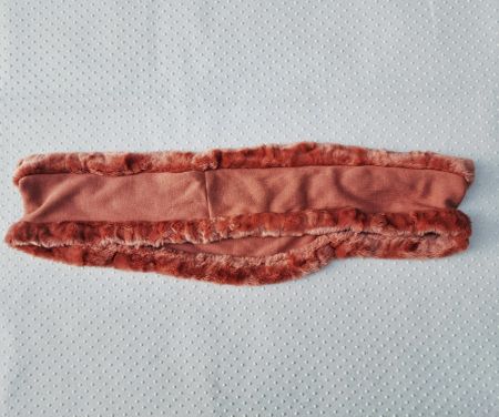 NEU! Schal Foulard Lachsfarben Kunstfell