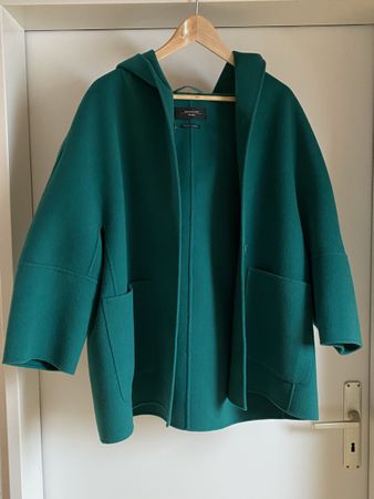 MaxMara Weekend Wollmantel grün Gr. 40