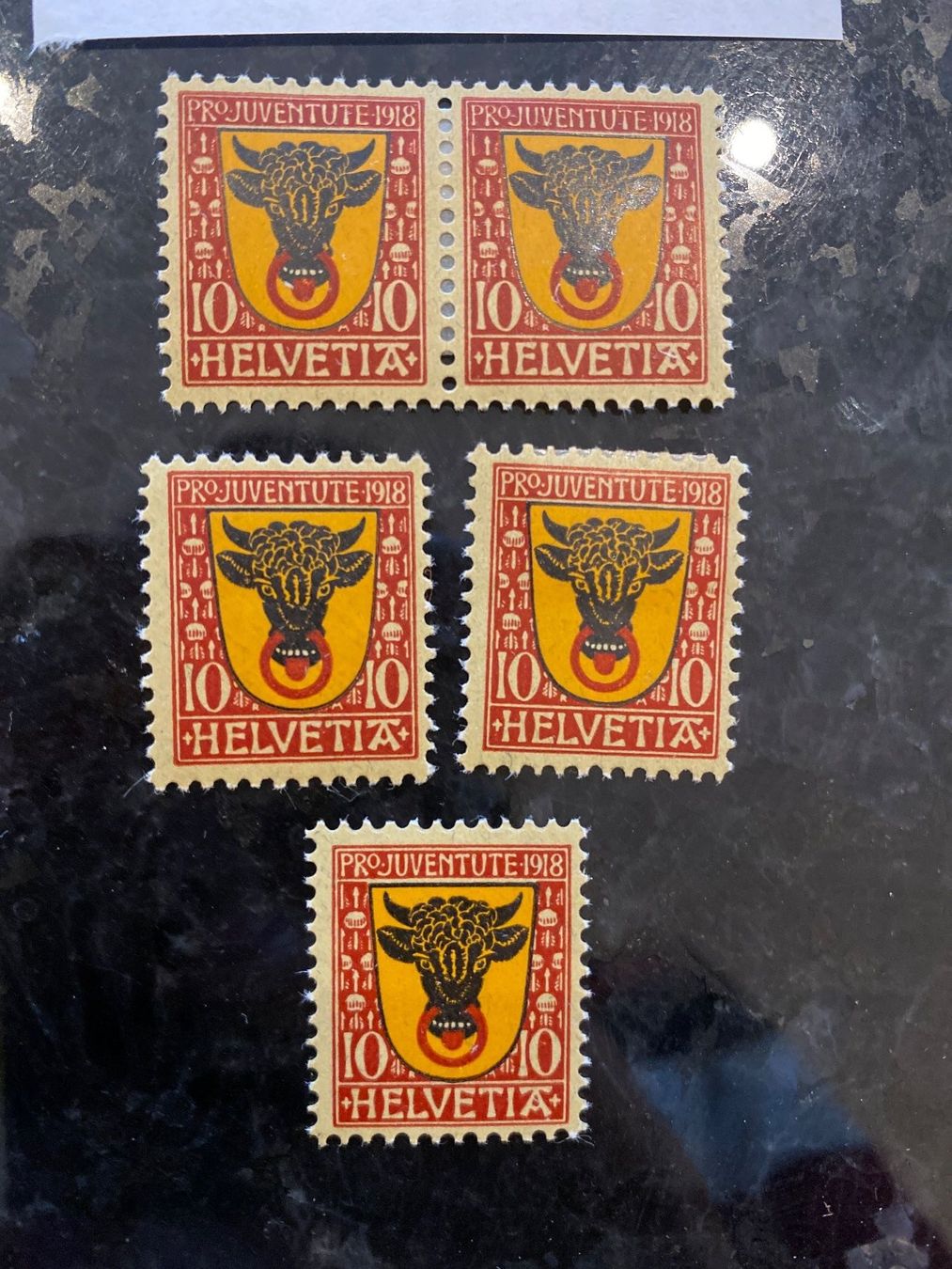 Tutti i francobolli: 1918 Pro Juventute Kantonswappen Nr. 10 postfrisch – Nuovo (secondo la descrizione) da Wil SG venduto da Chefsugus