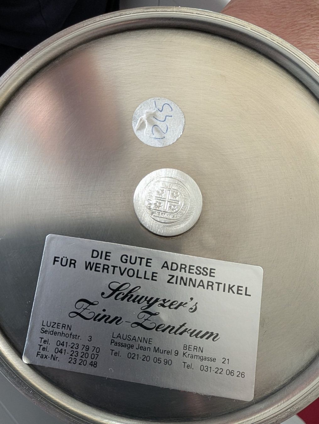 Karaffen: Solothurner Zinn Kanne – Gebraucht aus Appenzell von rov_rqh6 2