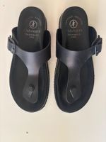 Sandales CAFENOIR noir cuir, bon état