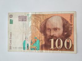 100 Francs Noten 1997 Frankreich guter Zustand