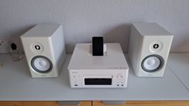 Denon RCD-N7 Stereoanlage, CD, iPod Dock, Streaming, Boxen
