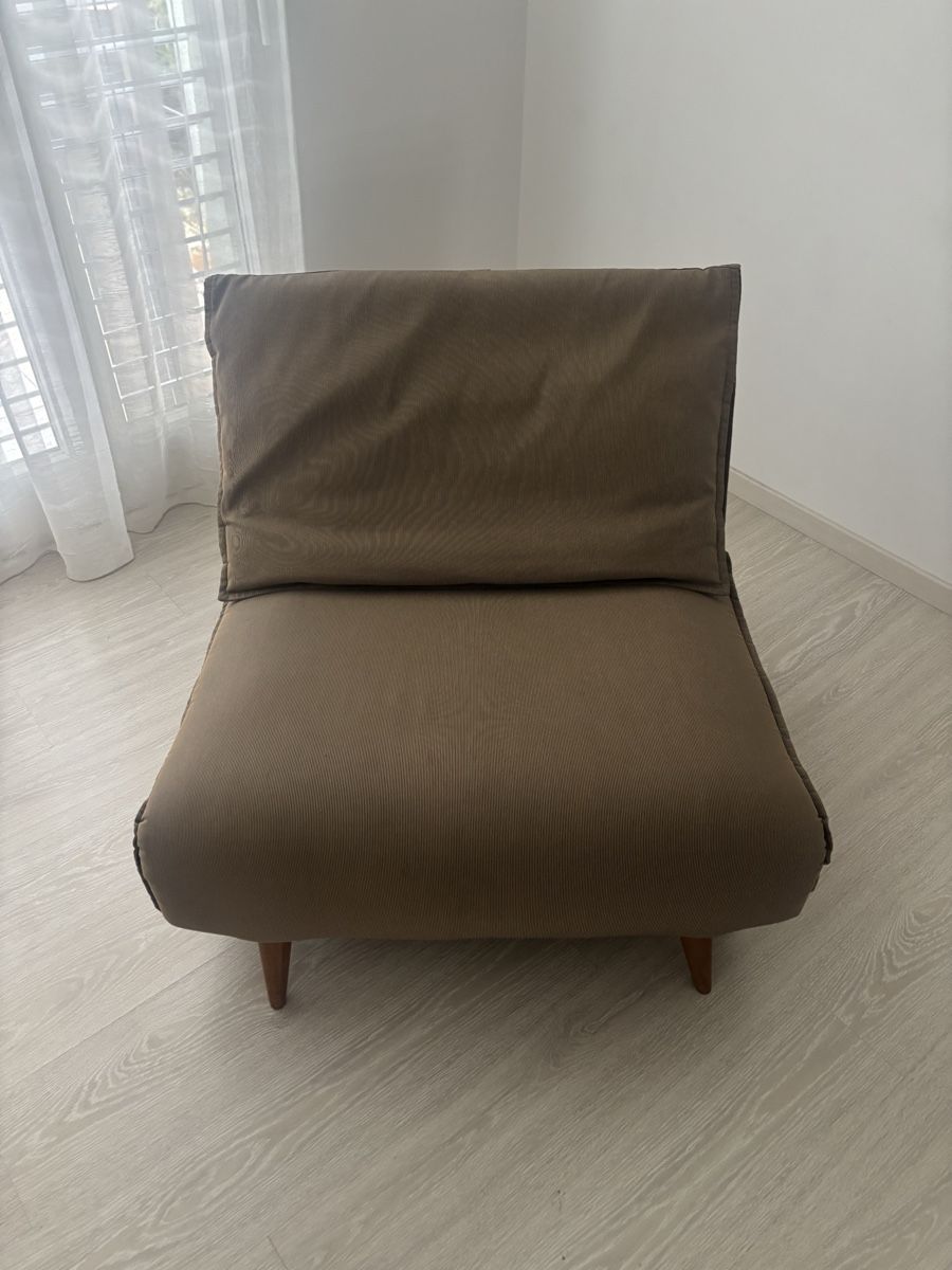 Poltrone: Schlafsofa Sessel braun klappbar gebraucht – Usato da Birrwil venduto da claleo75