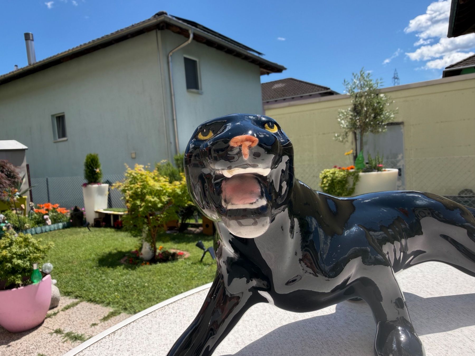 Figuren: Keramischer Schwarzer Panther (lang 45 cm) – Gebraucht aus Cugnasco von tizianaq 2