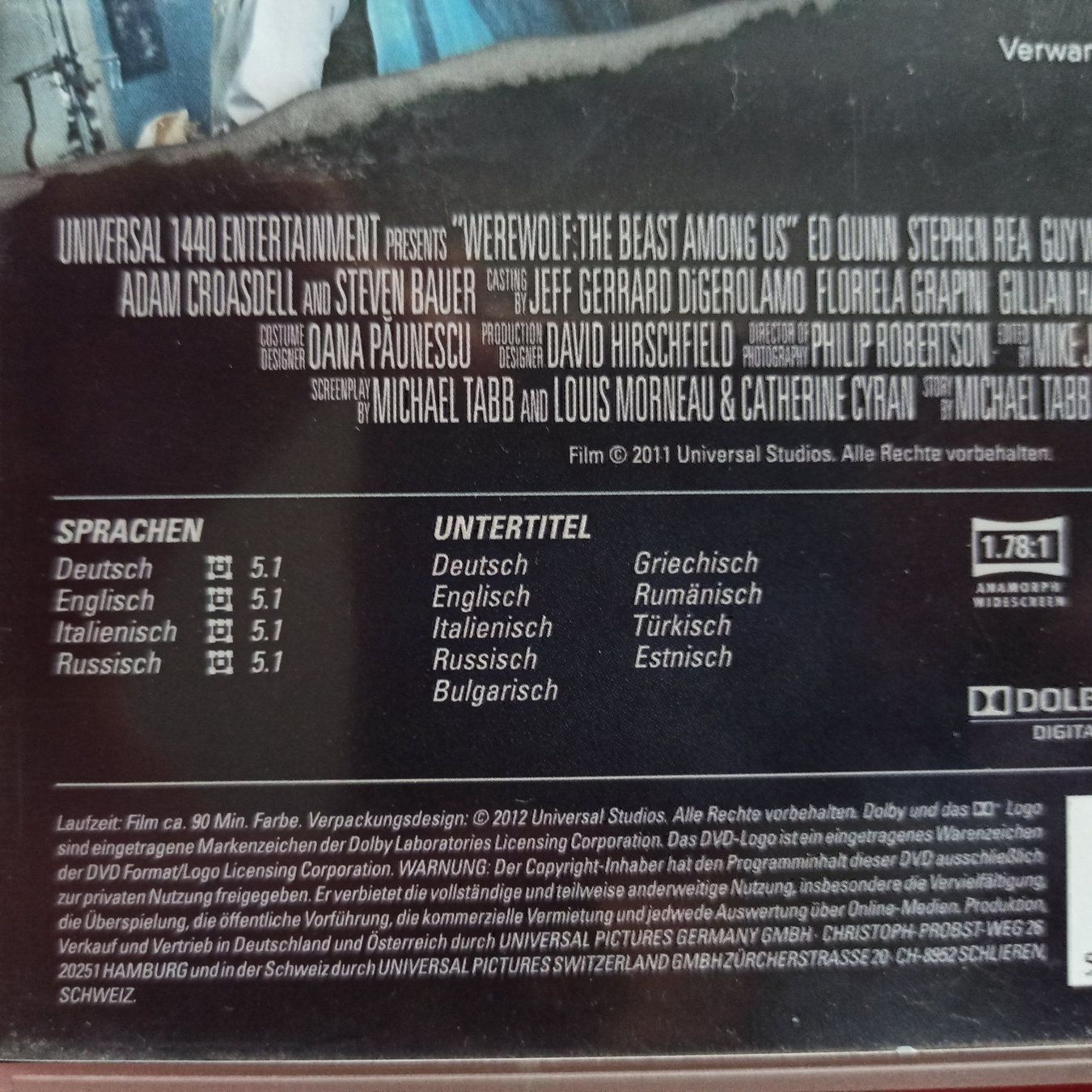 Tutti i DVDs: Werwolf - Das Grauen lebt unter uns – Usato da Dübendorf venduto da kb86_MOVIE 2