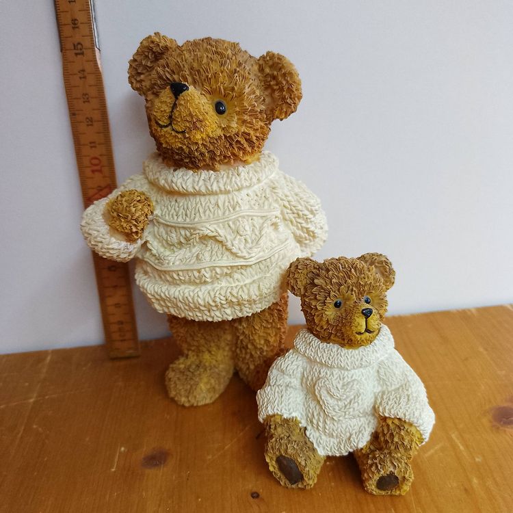 Personalisiertes Bärenfamilie Holz Puzzle - Graviert Mit 2-7 Namen