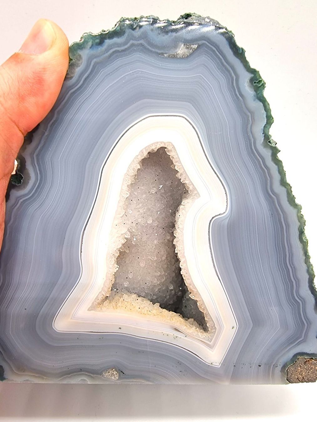 Minerali & Pietre curative: Blue Brazilian Agate - 1.6 Kg – Usato da Figino venduto da minshop