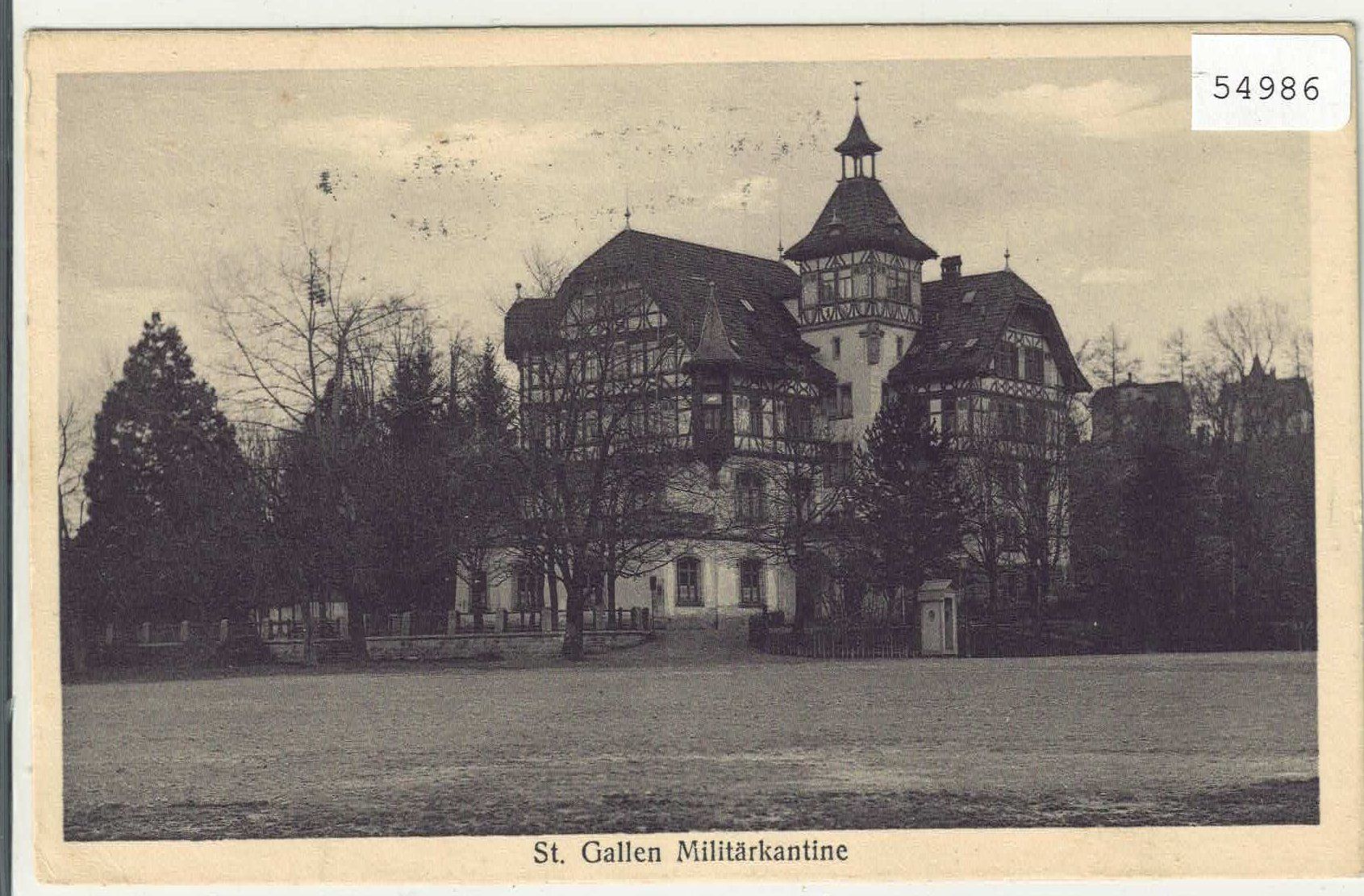 Cartoline postali: St. Gallen - Militärkantine – Usato da Ettingen venduto da Kartenplanet