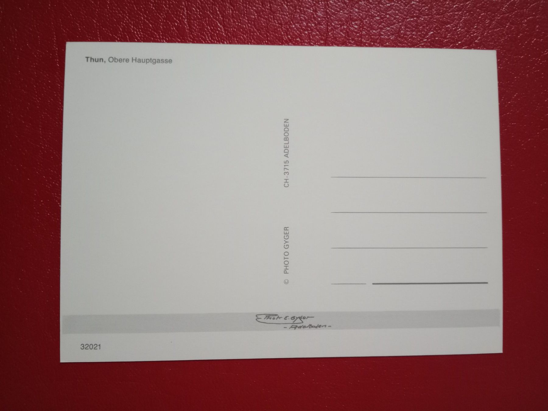 Cartoline postali: Thun Bern Hauptgasse – Usato da Küttigen venduto da Melisch1000 1
