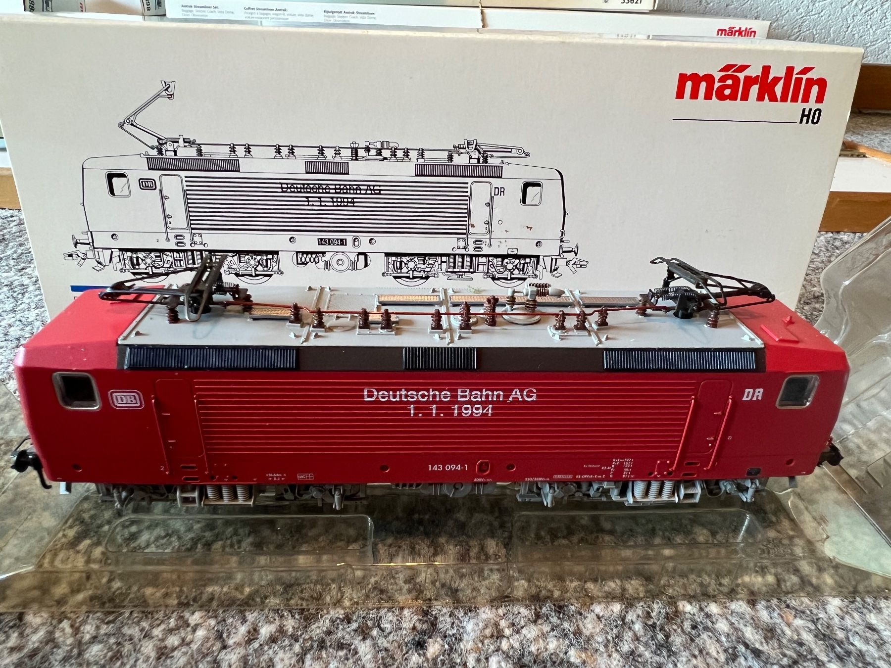 Märklin Modelleisenbahnen: Märklin 83443 BR143 DB 1.1.1994 Delta Digital – Neu (gemäss Beschreibung) aus Sion von noe_b5w8 1