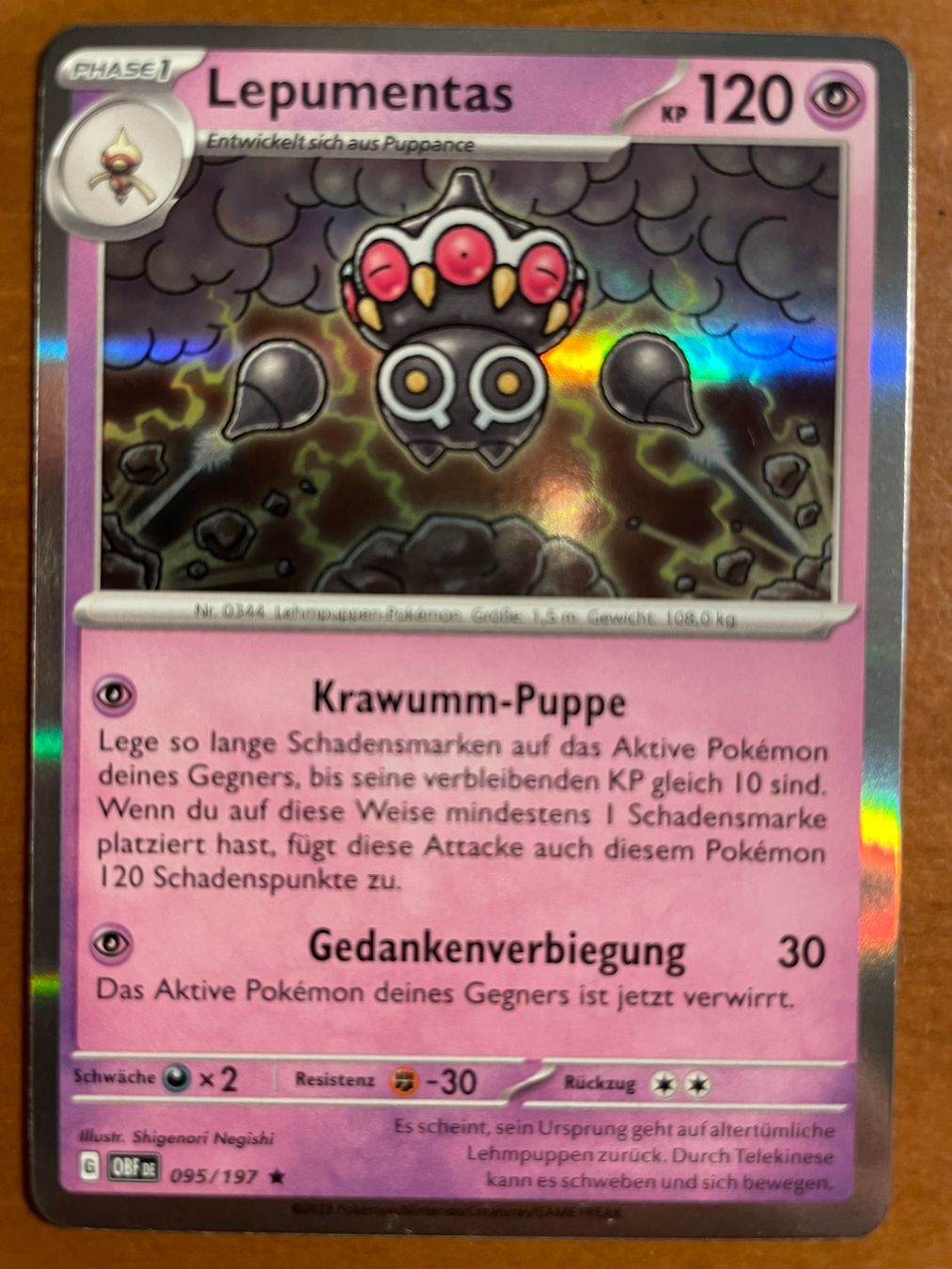 Pokémon Carte collezionabili: Pokemon Lepumentas Holo (Versand gratis) – Nuovo (secondo la descrizione) da Chur venduto da Angerson