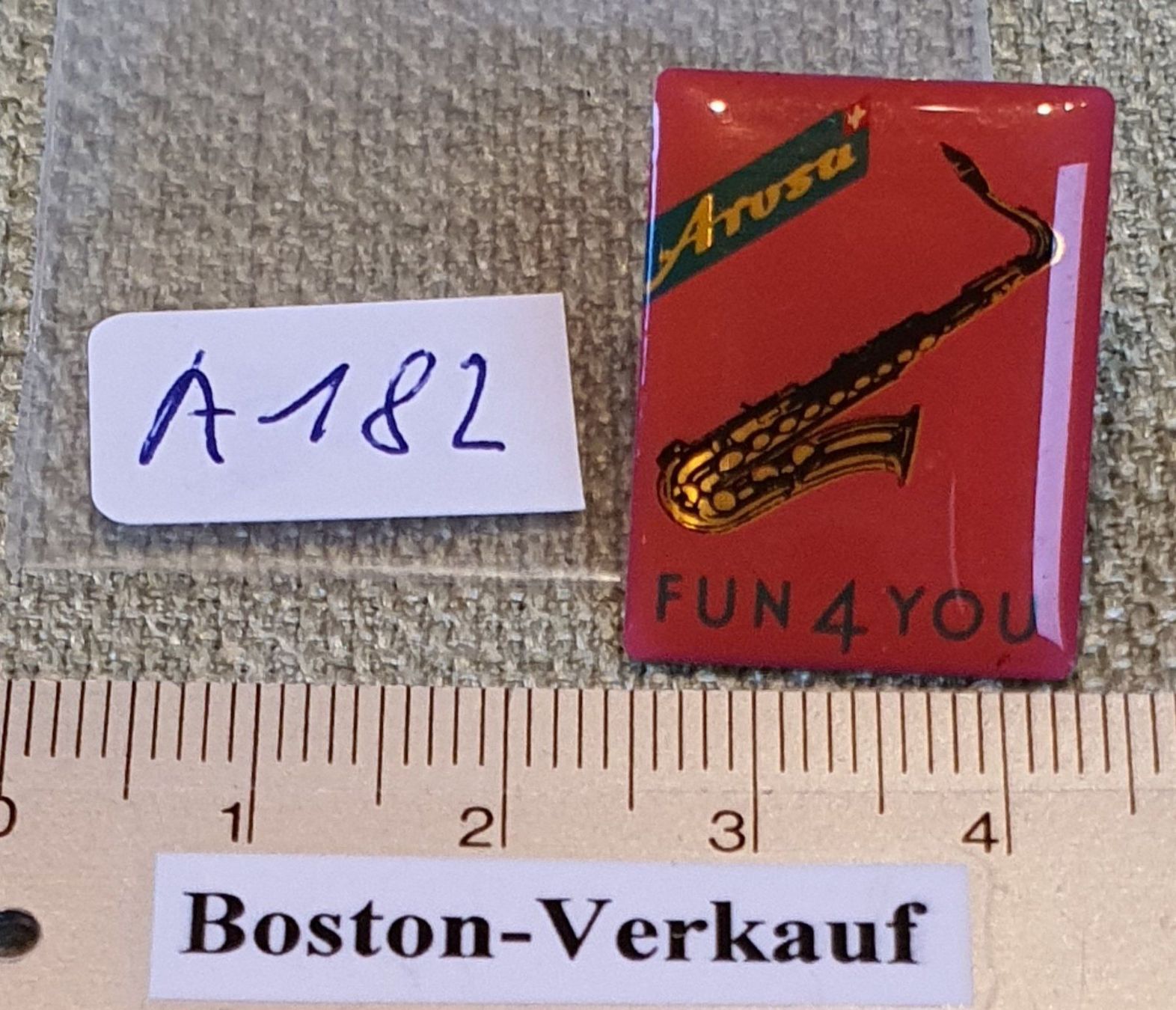Plaketten & Abzeichen: A182 - Pin   Arosa - FUN 4 YOU JAZZ – Gebraucht aus Reinach BL von Boston-Verkauf 2