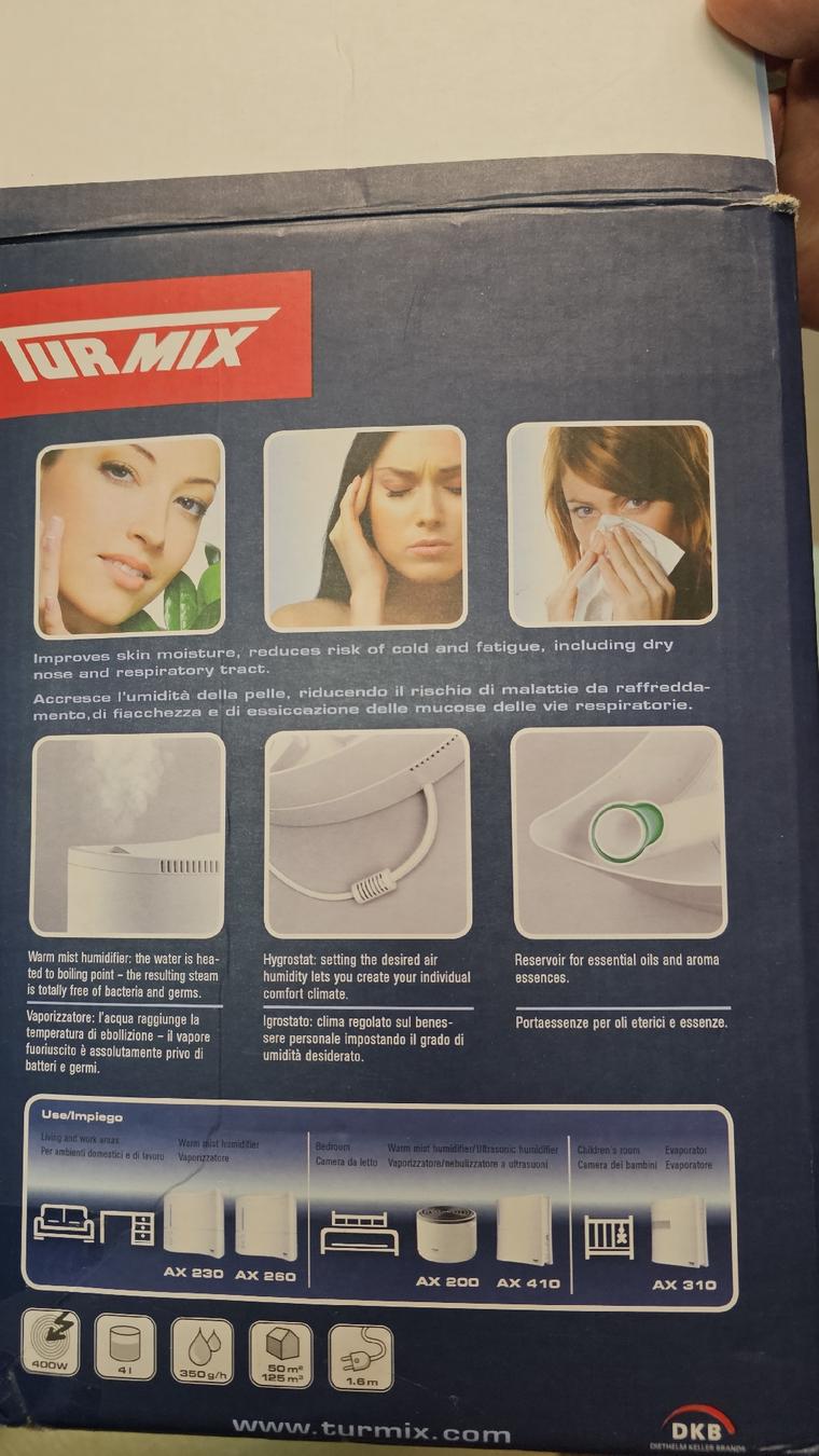 Turmix AX 230 Verdampfer-Luftbefeuchter (Gebraucht) in Suhr für CHF 40 ...