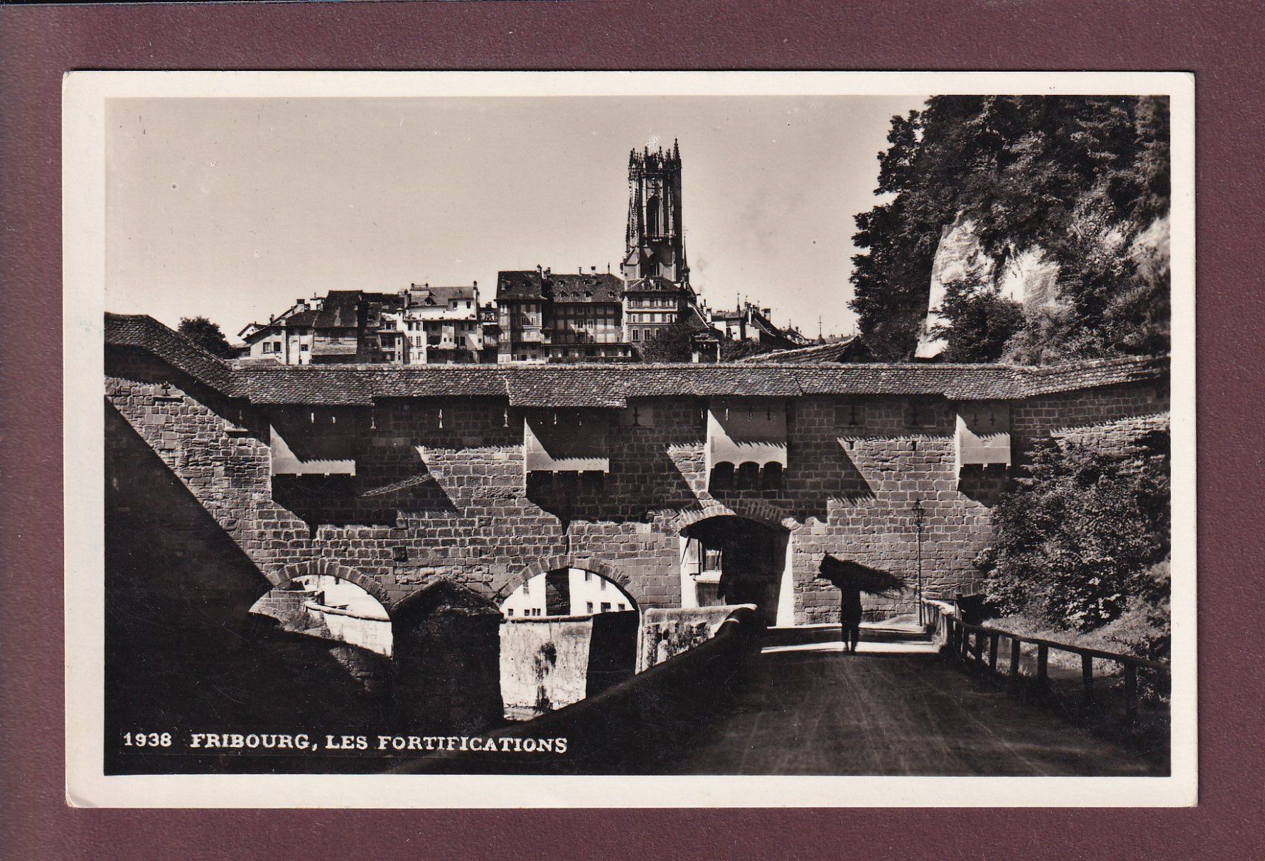 Cartes postales: FRIBOURG - Les fortifications - 1937 – D'occasion à Pully par nicecards