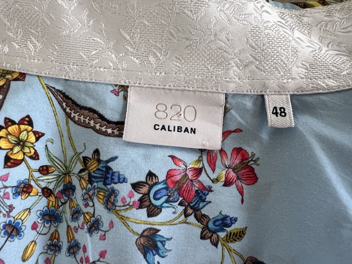 Camicette: Hellblaue Bluse mit Blumenmuster, elegant, Grösse 38 – Usato da Hinwil venduto da Szaeni 2