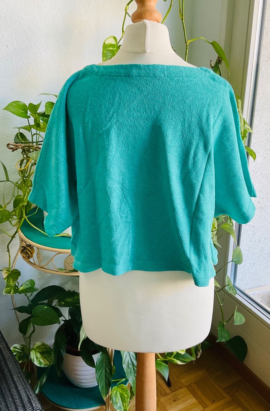 Tops: Pull coton oversize MES SŒURS ET MOI court turquoise, t. M – Neu (gemäss Beschreibung) aus Genève von Mazelyne 3
