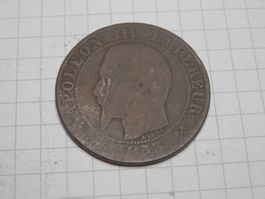 Frankreich 5 Centimes, 1853 Münzzeichen "B" - Rouen