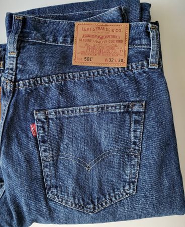1 x Levi's 501 Gr. 32-30, blau pre-washed NEU, ungetragen