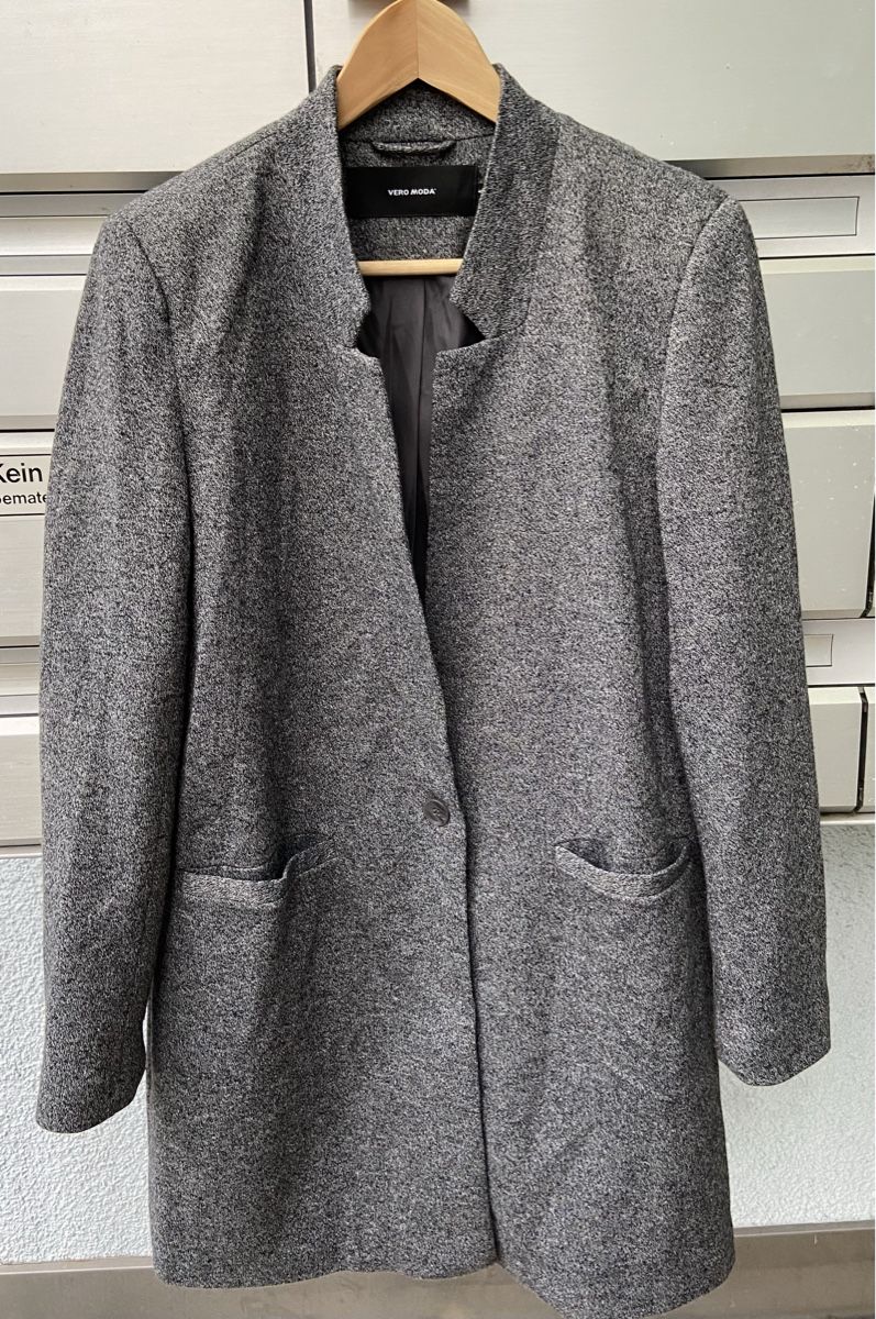 Vero Moda Mäntel: VERO MODA Jacke Mantel grau meliert Gr. 40 – Gebraucht aus Fislisbach von KolibriSecondhand 5