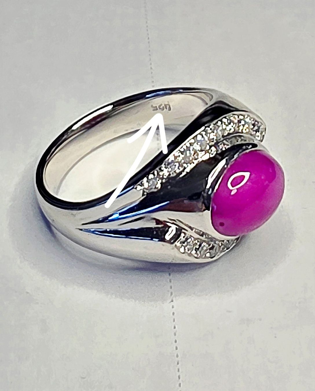 Anelli: Stern Rubin Silber Fingerring – Nuovo (secondo la descrizione) da Zürich venduto da benedikt12 4