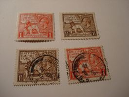 Grossbritannien, Satz 1924, British Empire Exhibition, * + o
