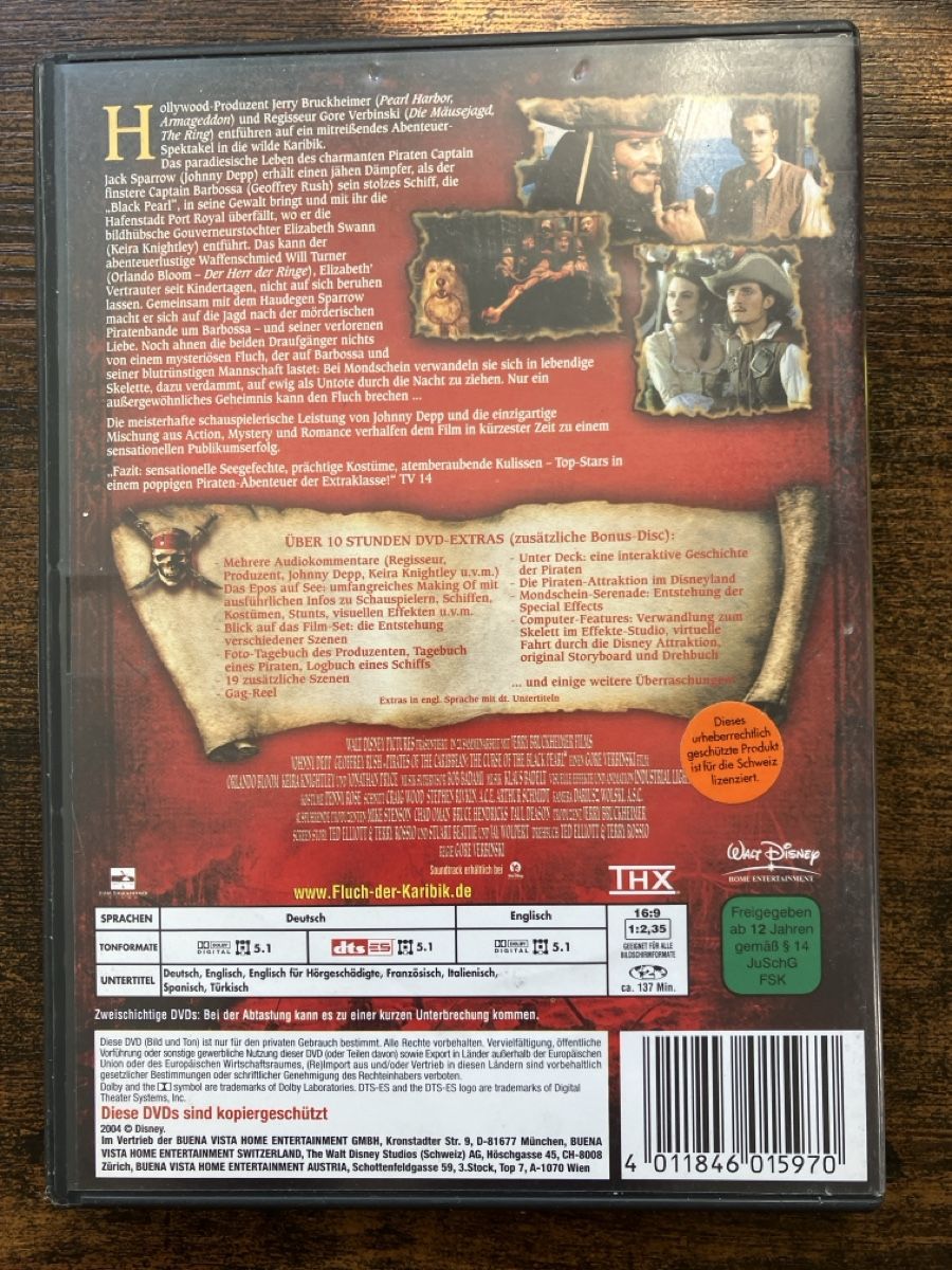 Alle DVDs: Fluch der Karibik DVD – Gebraucht aus Glarus von Jhuber78 1