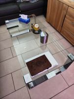 Table de salon en verre 