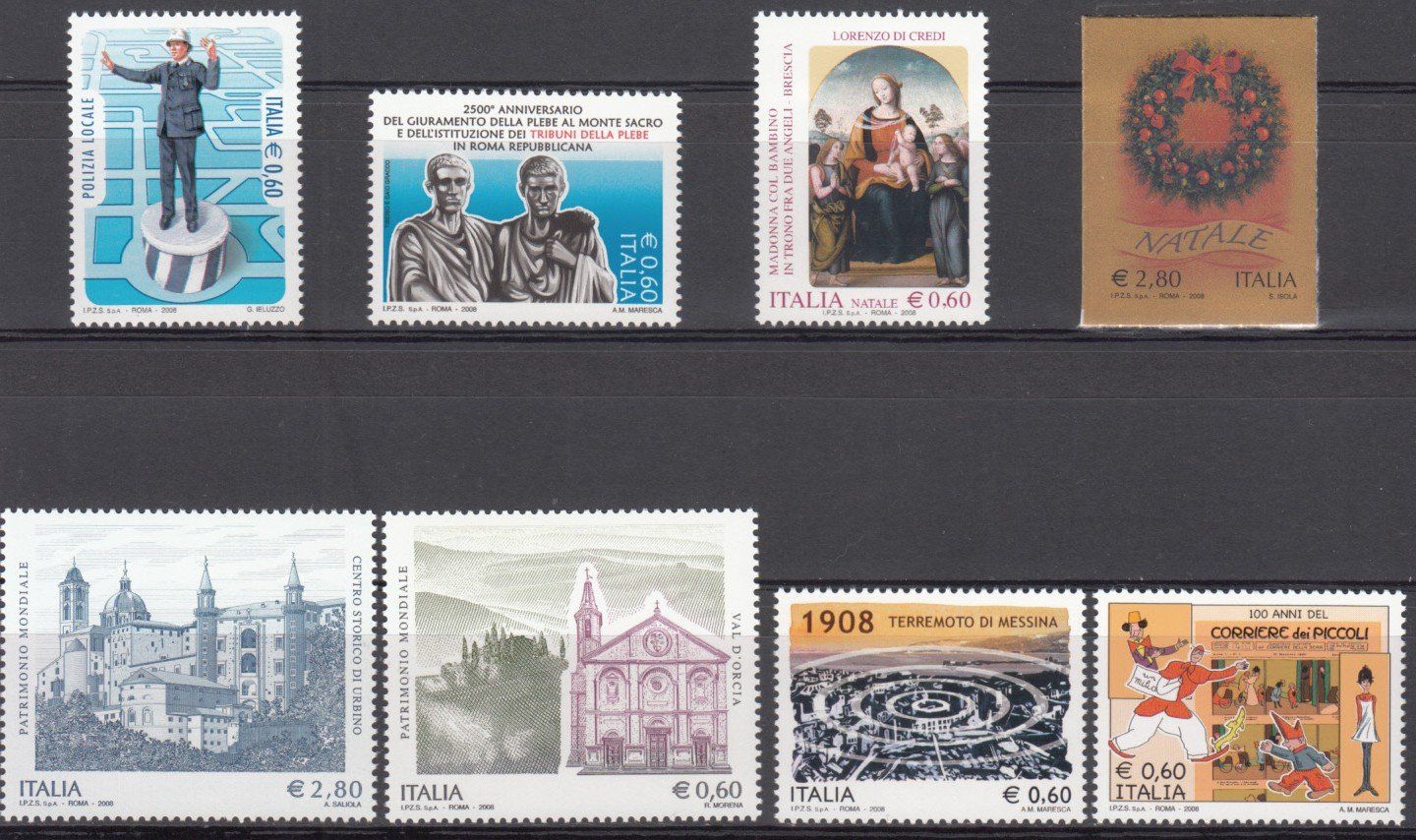 Tutti i francobolli: Italien 2008 postfrisch – Usato da Bürglen TG venduto da StampGraf 5