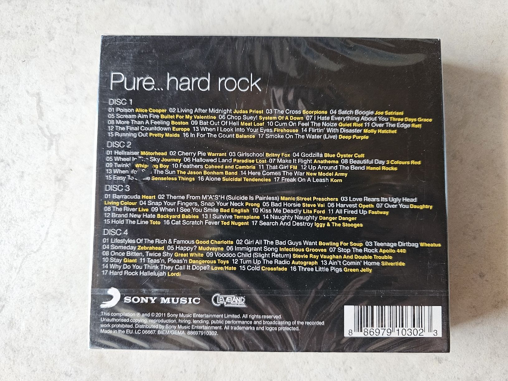 CD: Pure... Hard Rock  /  4 CD Box Fabrikneu – Nuovo e nell'imballaggio originale da Schneisingen venduto da backstore24 1