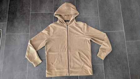 Ralph Lauren Beige Zipper Hoodie Grösse L