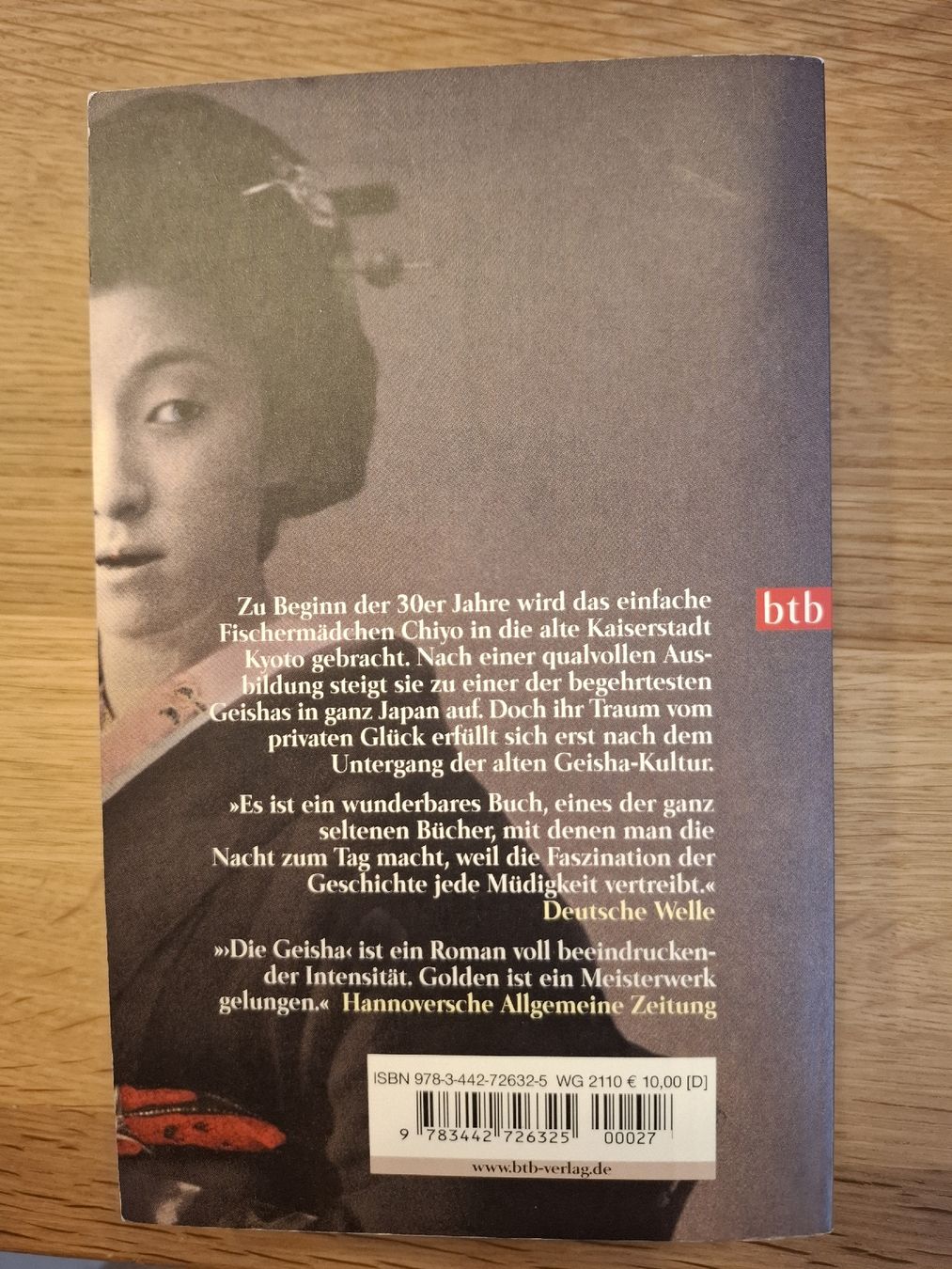 Bücher: Die Geisha Arthur Golden – Gebraucht aus Neuenkirch von Reisecaravan 1