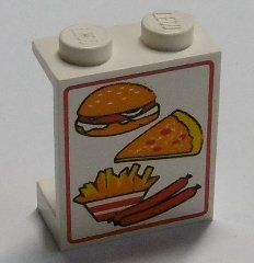 Lego Jeux de construction: Lego System Paneel (4864apx1) mit Hamburger Set 4560 – D'occasion à Basel par Swi-7621