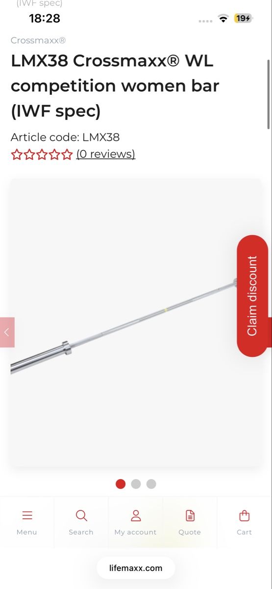 Hanteln & Gewichte: Crossmaxx Langhantel 15kg – Neu (gemäss Beschreibung) aus Matzingen von JanBussmann 2