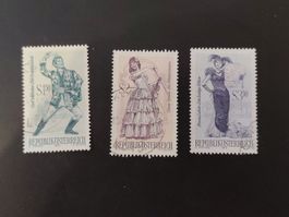 3 Briefmarken Republik Oesterreich Operettenmotive 1990
