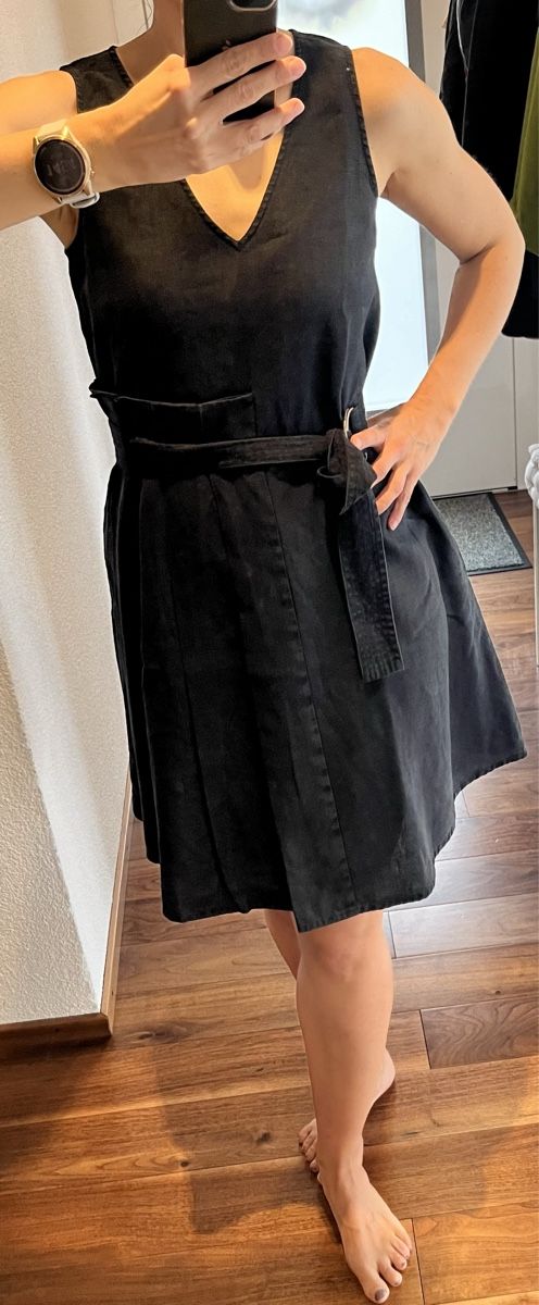 Max Mara Vestiti: Elegantes Leinenkleid MAX&Co. Gr. 38 schwarz – Usato da Untersiggenthal venduto da Shopaholic07