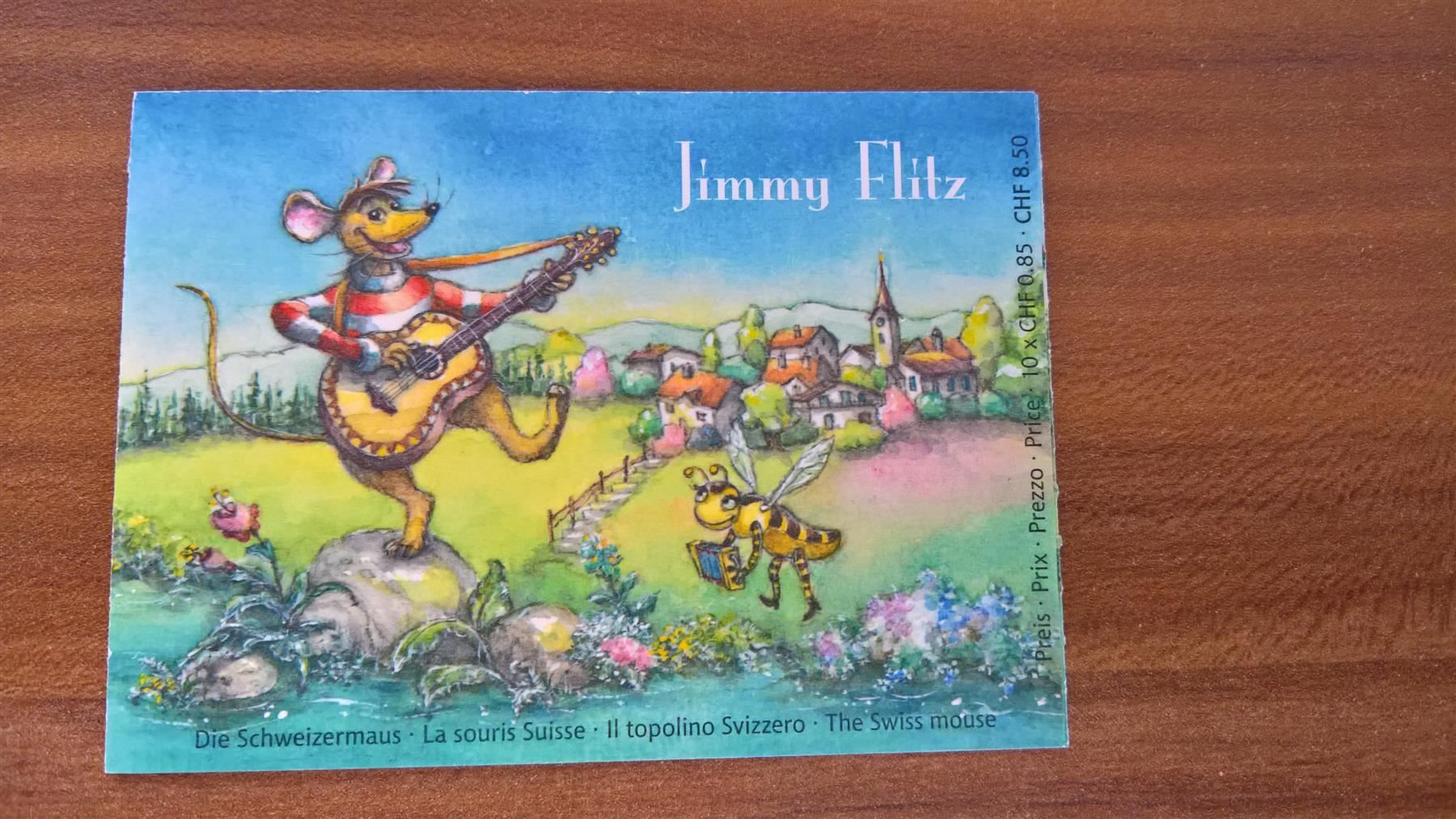 Tutti i francobolli: Markenheft Jimmy Flitz 2010, Ersttag – Usato da Rickenbach SO venduto da Bytebull