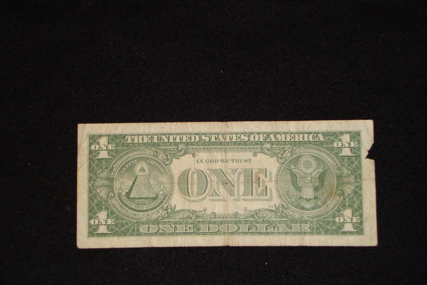 Banknoten: silver certificate - One Dollar USA 1957 - I73582113A – Defekt aus Unterbäch von vaqwa 1