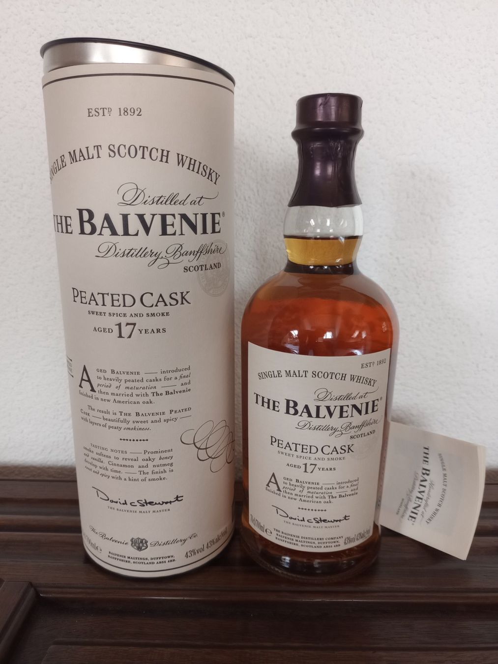 Balvenie Bevande alcoliche: Balvenie Peated Cask 17 Years – Nuovo e nell'imballaggio originale da Spiez venduto da egonolsen