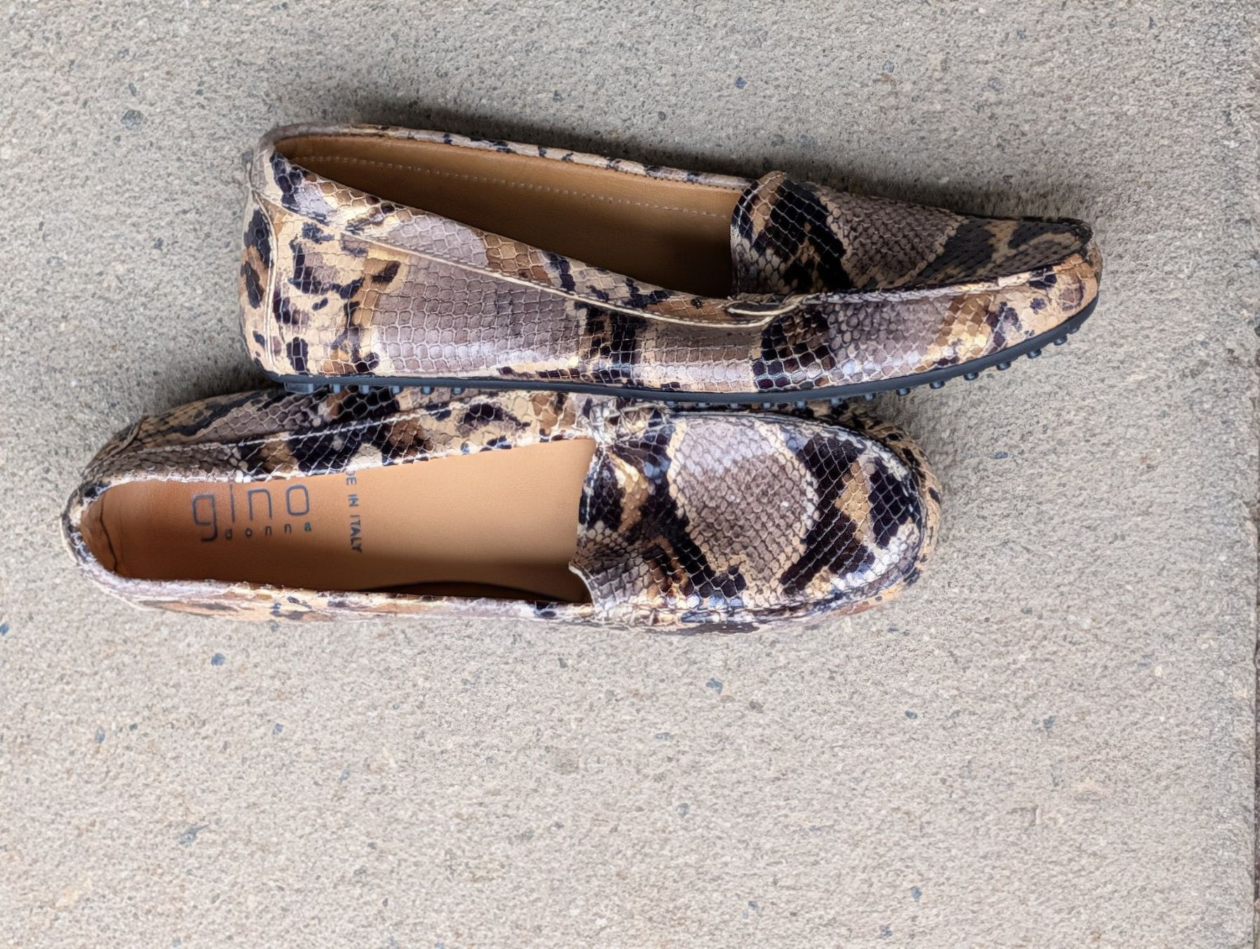 Scarpe da donna: Schicke Gino Donna Loafer Python-Look, Grösse 39, Leder, ... – Usato da Herisau venduto da apo_bxx7 1
