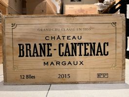 12 Flaschen Château Brane-Cantenac 2015, Margaux in OHK
