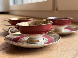 Vintage Bavaria Johann Seltmann Vohenstrauss Tea Cups Set