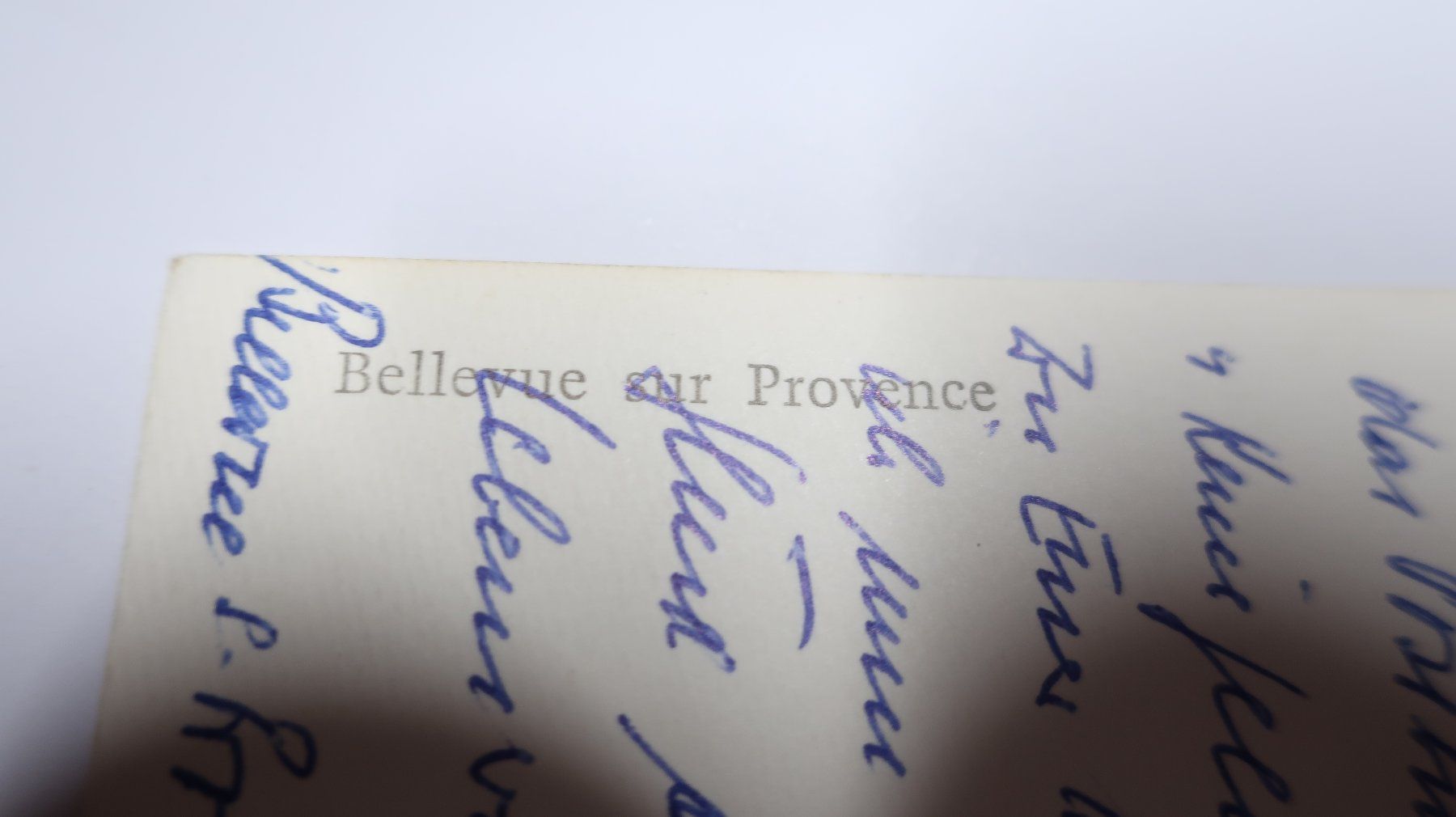 Ansichtskarten: Bellevue en Provence  1962 – Gebraucht aus Cormoret von Pascalll2001 5