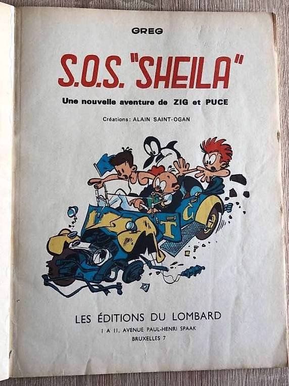 Fumetti: Zig et Puce - SOS Sheila (eo cotée) – Usato da Echallens venduto da Says1 2