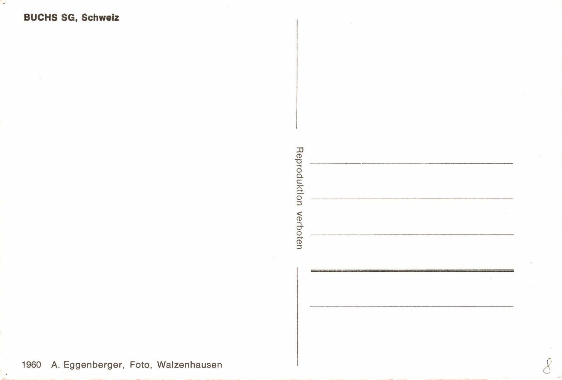 Ansichtskarten: Buchs (SG), Schweiz – Gebraucht aus Bronschhofen von Astore 1